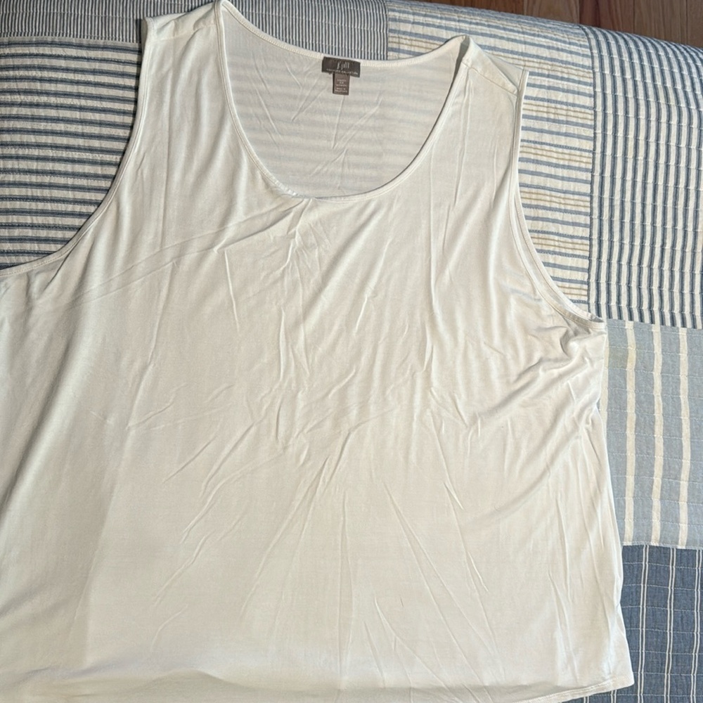 🦖JJill Size 3X Wearever White Tank